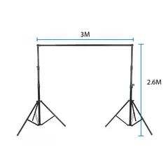 GENERICO - KIT STUDIO FONDO FOTOGRAFIICO BLANCO 3x5 METROS Y PARANTE