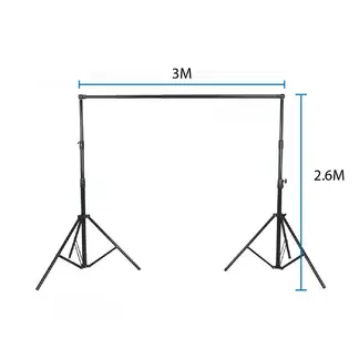 GENERICO - KIT STUDIO FONDO FOTOGRAFIICO BLANCO 3x5 METROS Y PARANTE