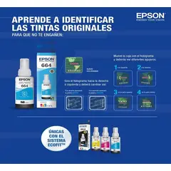 EPSON - Tinta 664 Cyan Botella 70ml