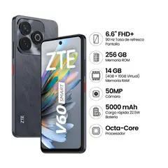 ZTE - Celular Blade V60 Smart 256GB RAM 4GB + 10GB Virtual Negro