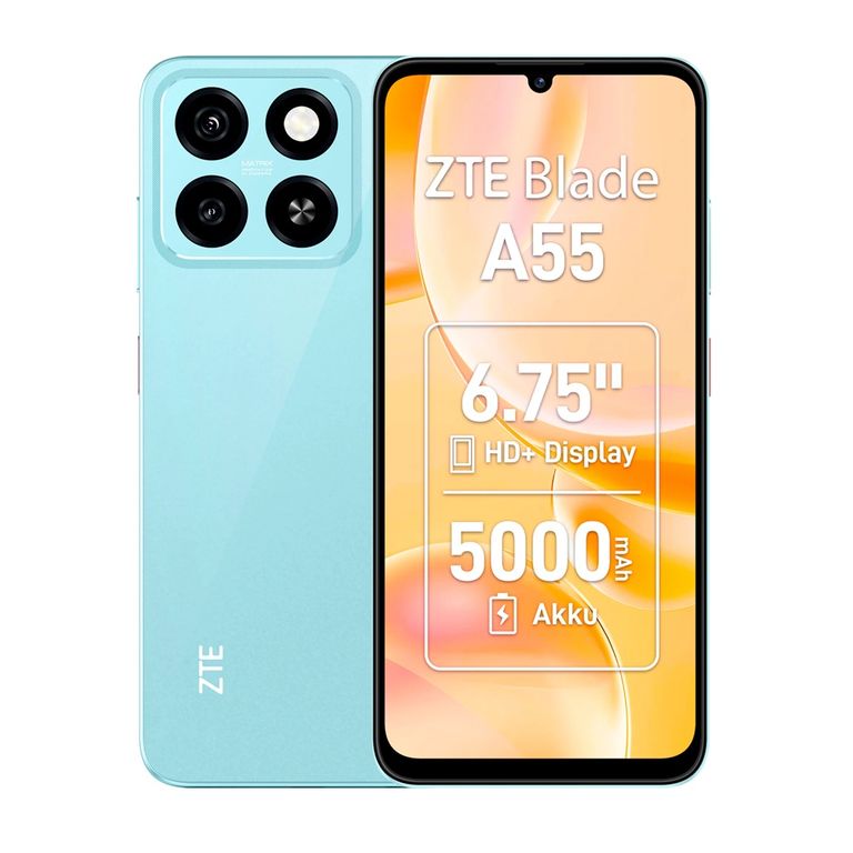 Smartphone Blade A55 128gb + 4gb Ram Color Azul