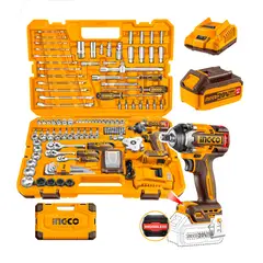 INGCO - Llave De Impacto Inalámbrico 500nm Bat/carg. + 152 Pzs