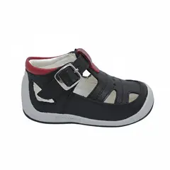 GENERICO - Sandalia de cuero tipo pibe para bebes