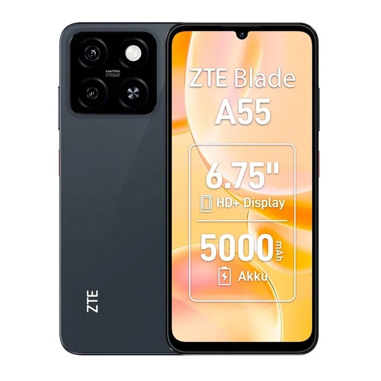 Smartphone Blade A55 128gb + 4gb Ram Color Negro