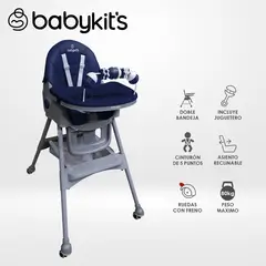BABY KITS - NUEVA Silla de Comer Steps Plus Azul - v2025