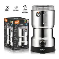 GENERICO - Molinillo De Café Eléctrico RAF 300W 350ml 4 Aspas Acero Para Semillas y Frutos Secos