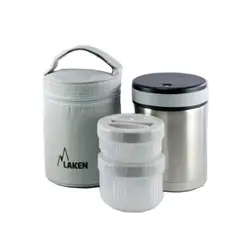 LAKEN - TERMO ALIMENTOS 1.00L + 2 R.ALIM. FUNDA GRIS -