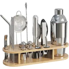 GENERICO - Kit Bartender 18pz Acero Inoxidable