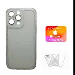 ASIA IMPORT - Case 360° Antishock - 3 Cuerpos - Transparente Para el iPhone 16 Pro Max