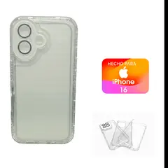 ASIA IMPORT - Case 360° Antishock - 3 Cuerpos - Transparente Para el iPhone 16