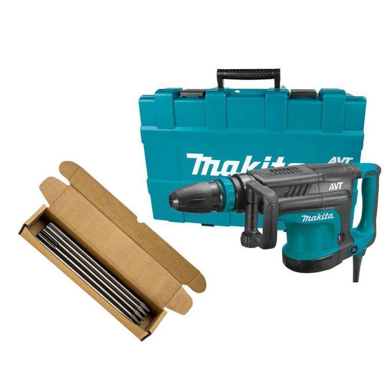 Martillo Demoledor SDS-Max 1510W C/AVT HM1213C + 10 puntas 40cm