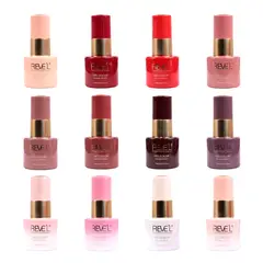 REVE'L PROFESSIONAL - PACK DE 12 ESMALTES GEL COLOR RUBÍ