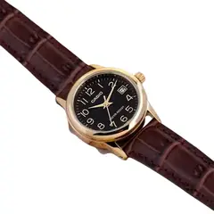 CASIO - Reloj LTP-V002GL-1B Mujer Cuero Marrón