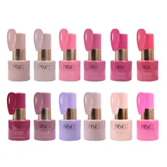 REVE'L PROFESSIONAL - PACK DE 12 ESMALTES GEL COLOR BARBIE
