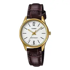 CASIO - Reloj LTP-V005GL-7BU Mujer Cuero Marrón
