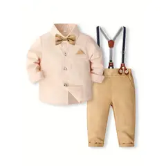 GENERICO - TRAJE DE NIÑO PANTALON + CAMISA +CORBATA MICHI Y TIRANTE