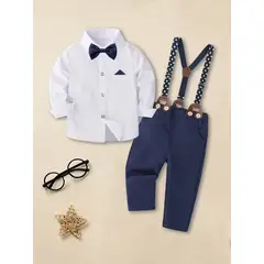 GENERICO - TRAJE DE NIÑO PANTALON + CAMISA +CORBATA MICHI Y TIRANTE