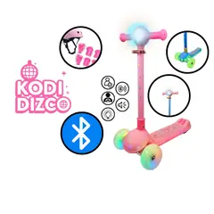 GENERICO - SCOOTER PARA NIÑAS INFANTIL KODI DIZCO ROSA