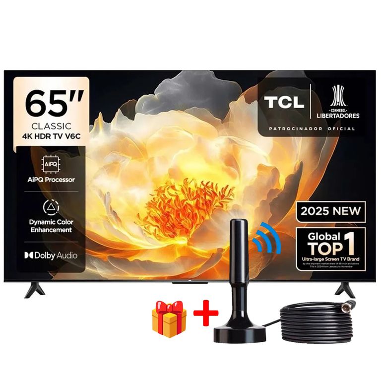 Televisor 65'' Smart Tv 4k Ultra Hd + Google Tv / HDR 2025