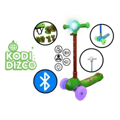 GENERICO - SCOOTER PARA NIÑOS INFANTIL KODI DIZCO MARRON VERDE