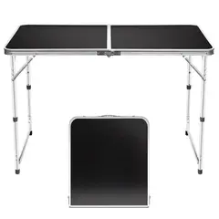 INSPIRA MARKET - Mesa Plegable Portatil Camping Mesa de Aluminio para Picnic Playa