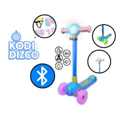 GENERICO - SCOOTER PARA NIÑAS INFANTIL KODI DIZCO ROSADO - CELESTE
