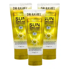 GENERICO - PACK 3 BLOQUEADOR SOLAR ANTIEDAD 90SPF 60G DR RASHEL