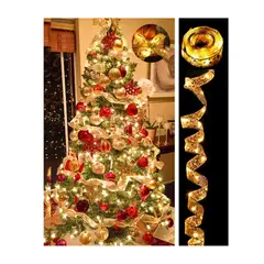 GENERICO - PACK DE 3 CINTAS PARA DECORACION DE ARBOL