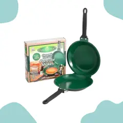 GENERICO - Sartén antiadherente plegable de doble cara