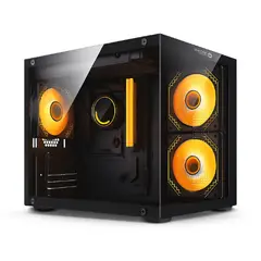 ENKORE - Case Tzuntori ENC 3034 MicroATX 3 Coolers argb