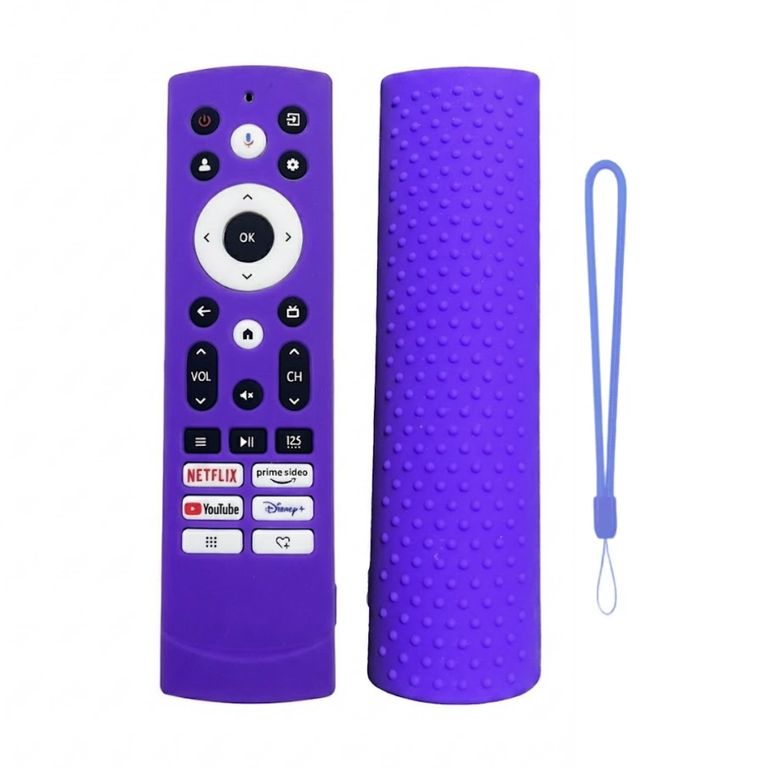 Funda protector para Control Hisense smart morado