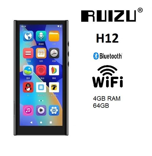 Reproductor MP4/MP3 RUIZU H12 Bluetooth Wifi Android 10