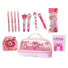 GENERICO - PACK ESCOLAR OSITO ROSADO