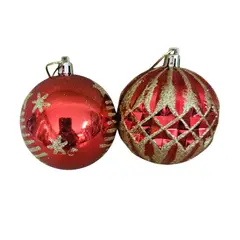 GENERICO - ADORNOS DE ESFERAS DE NAVIDAD ROJO ÁRBOL DE NAVIDAD