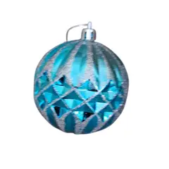 GENERICO - BOLAS NAVIDEÑO ADORNOS DE BOLAS AZUL 24 UND