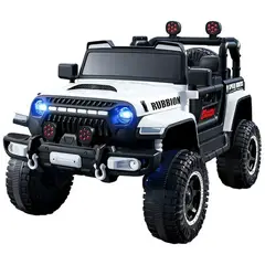 OEM - Carro Eléctrico coche 4X4 Blanco Estilo Jeep Wrangler Rubicon - Auto a Batería con control remoto