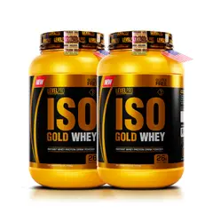 LEVEL PRO - PACK X 02 - Iso Gold Whey 1.1 kg Proteina Isolatada - Chocolate