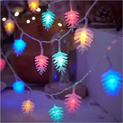 ARTEZA - Luces Navideñas LED 9M 80 Piñitas Multicolor con Modos para Árbol, Ventanas y Balcones Musical