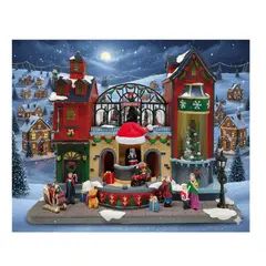 GENERICO - Villa Tienda Navideña Fábrica de Juguetes Animados Luz LED