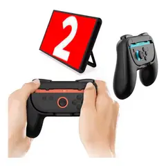 VARIOS - Adaptador Grips Joy Cons para Mando Nintendo Switch 2 Agarre Negro