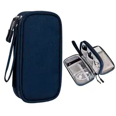 VARIOS - Estuche Organizador Documentos Electrónicos de Viaje Impermeable Azulino