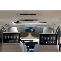 OEM - Pantallas cabeceras para espaldar del asiento de auto Android 9" con WiFi Bluetooth 2 GB RAM 16 GB