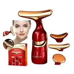 GENERICO - Masajeador Facial Alta Frecuencia Multifuncional 3 en 1 Relaxación del Rostro Ojos Cuello