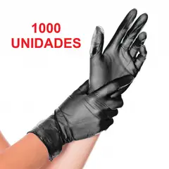 GENERICO - CAJON DE GUANTES DESCARTABLES TALLA LARGE NEGRO x 1000 unid.