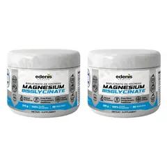 EDENIS HEALTH - PACK 2 BISGLICINATO DE MAGNESIO 200G EN POLVO
