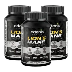 EDENIS HEALTH - PACK 3 MELENA DE LEÓN 120 CÁPSULAS