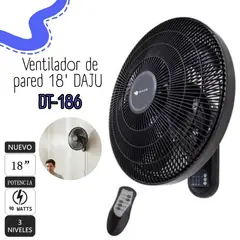 GENERICO - Ventilador de pared DAJU 18 DT-186