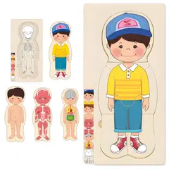 GENERICO - Rompecabezas Educativo del Cuerpo Humano Niño