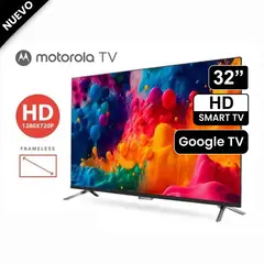 MOTOROLA - Televisor 32 Smart Google TV con Bluetooth MOT32HLE11