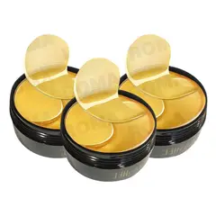 GENERICO - PACK 3 MASCARILLA PARA OJOS 24K GOLD COLÁGENO 60 PZS DR RASHEL